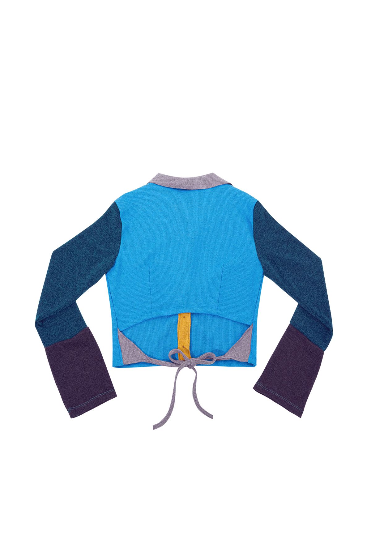 달링유어배드(DARLING, YOU'RE BAD) MULTICOLOR KNIT SHIRT # BLUE