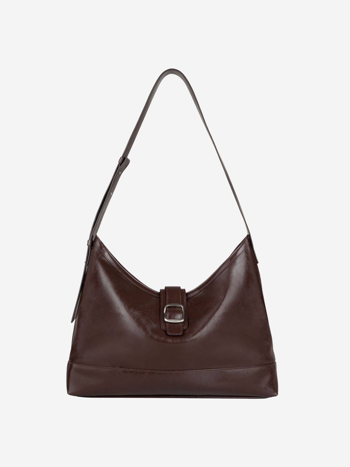 세미코드(SEMICODE) veil bag - crinkle choco brown