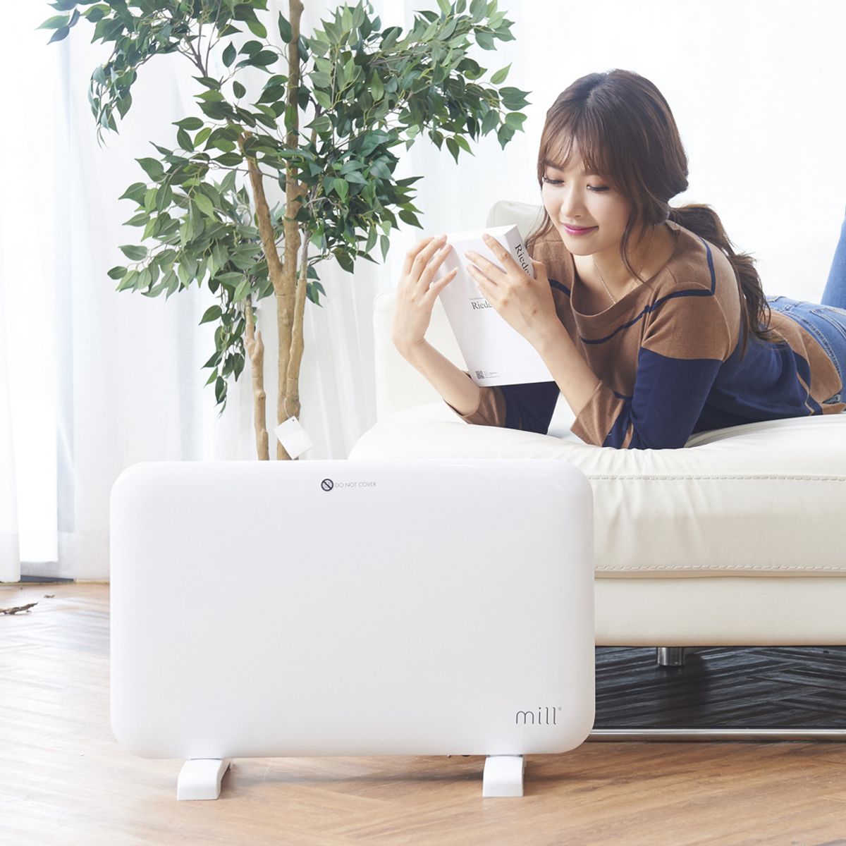 밀(MILL) 북유럽  전기컨벡터 히터 MILL1200MK 기계식 3~5평형