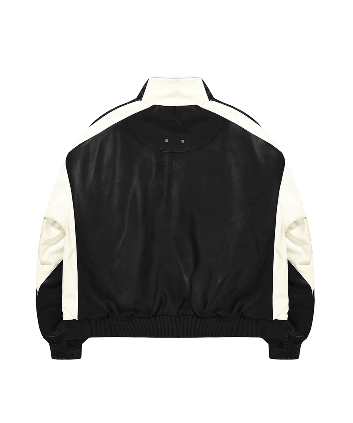 오픈야드(오와이)(OPENYARD(OY)) VEGAN LEATHER W.L.B.B JACKET-BLACK