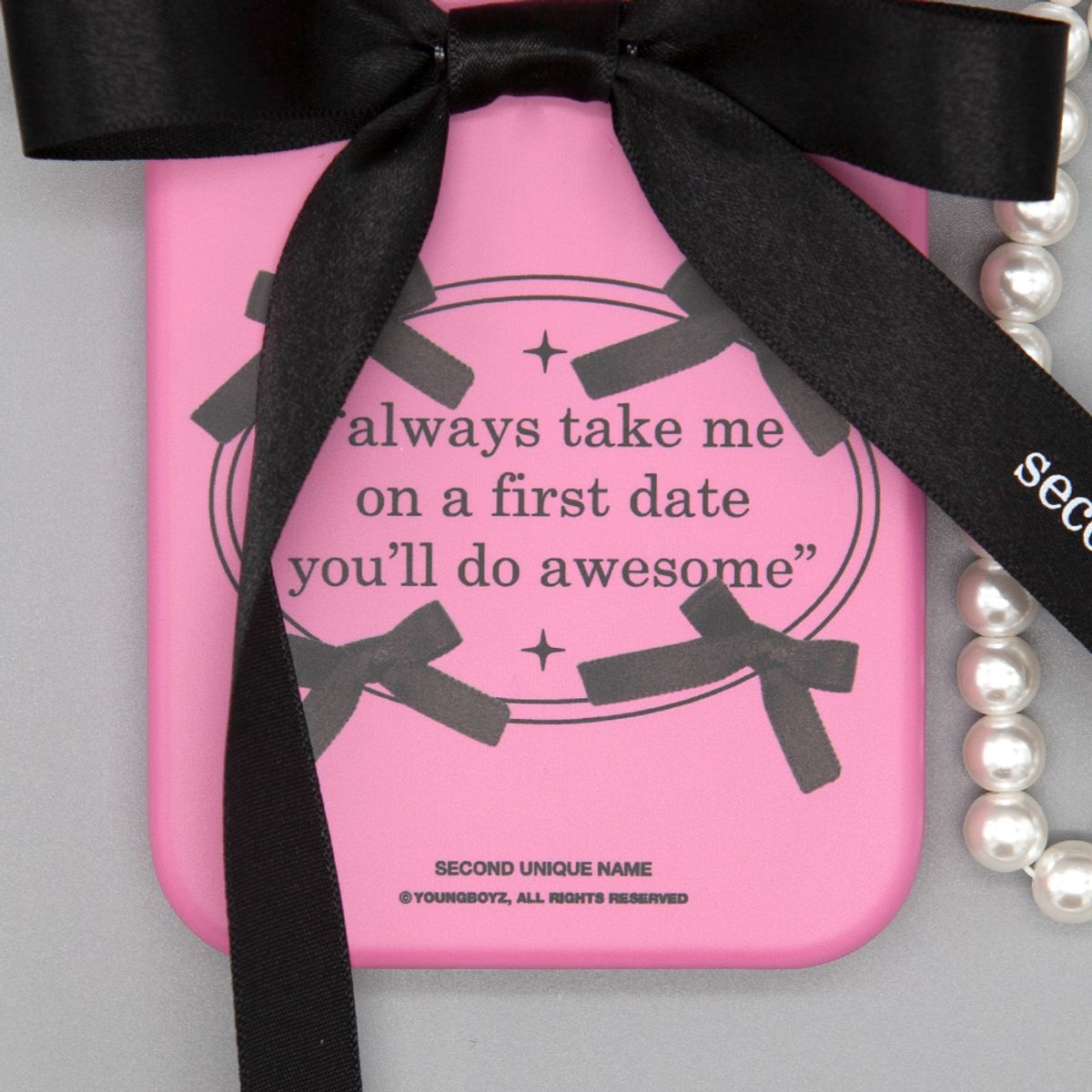 세컨드유니크네임(SECOND UNIQUE NAME) SUN CASE BALLET RIBBON BLACK