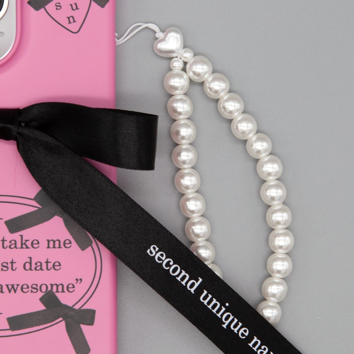 세컨드유니크네임(SECOND UNIQUE NAME) SUN CASE BALLET RIBBON BLACK