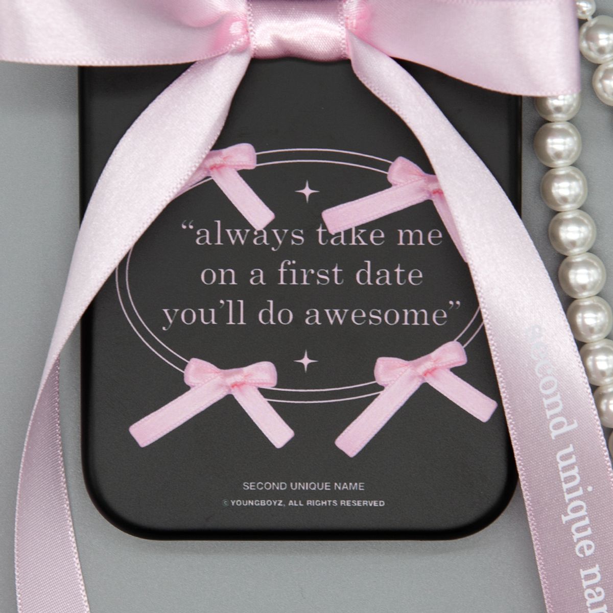 세컨드유니크네임(SECOND UNIQUE NAME) SUN CASE BALLET RIBBON PINK