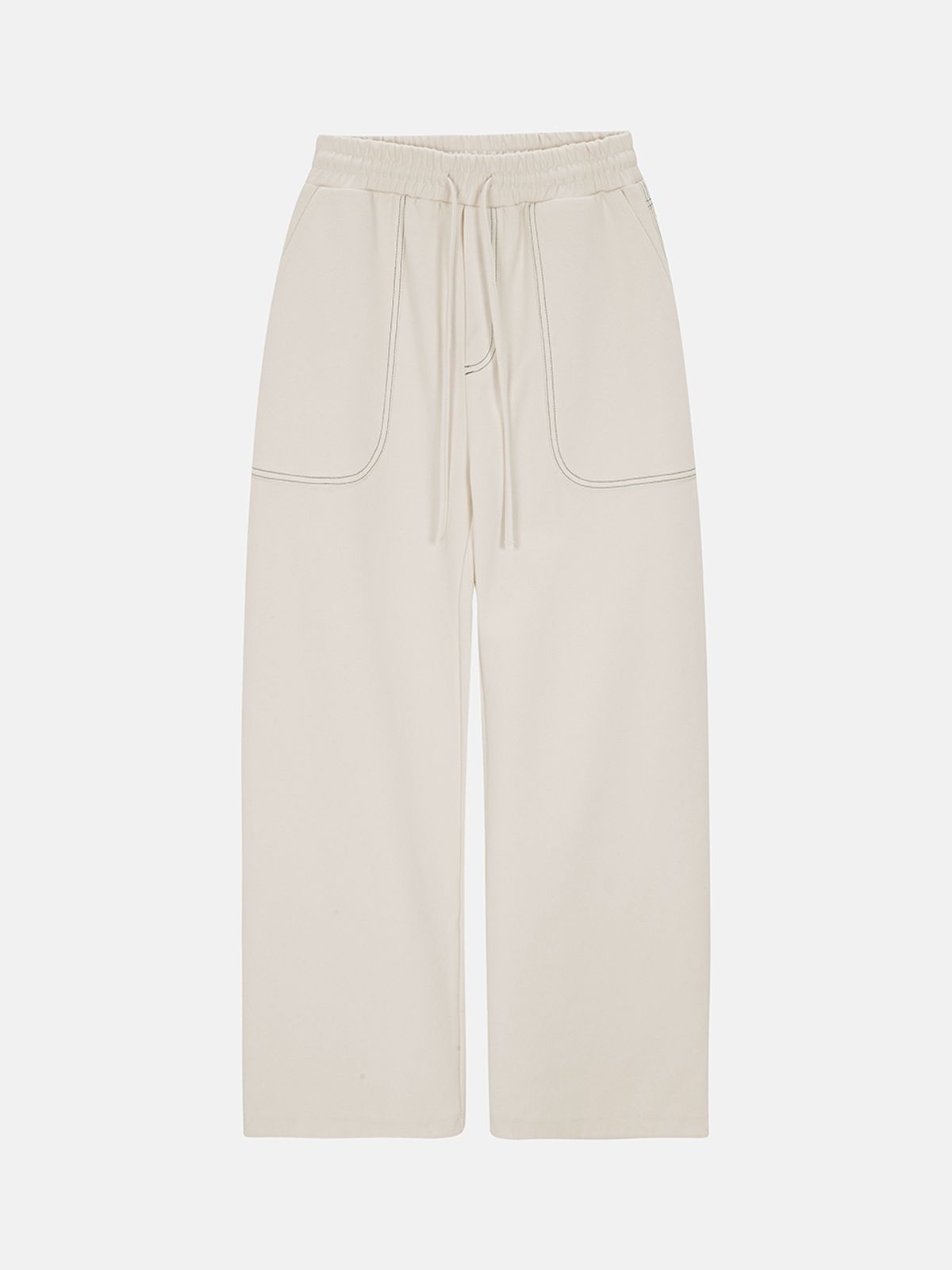 민더리(MEENDERI) ROUND POCKET JOGGER PANTS - CREAM