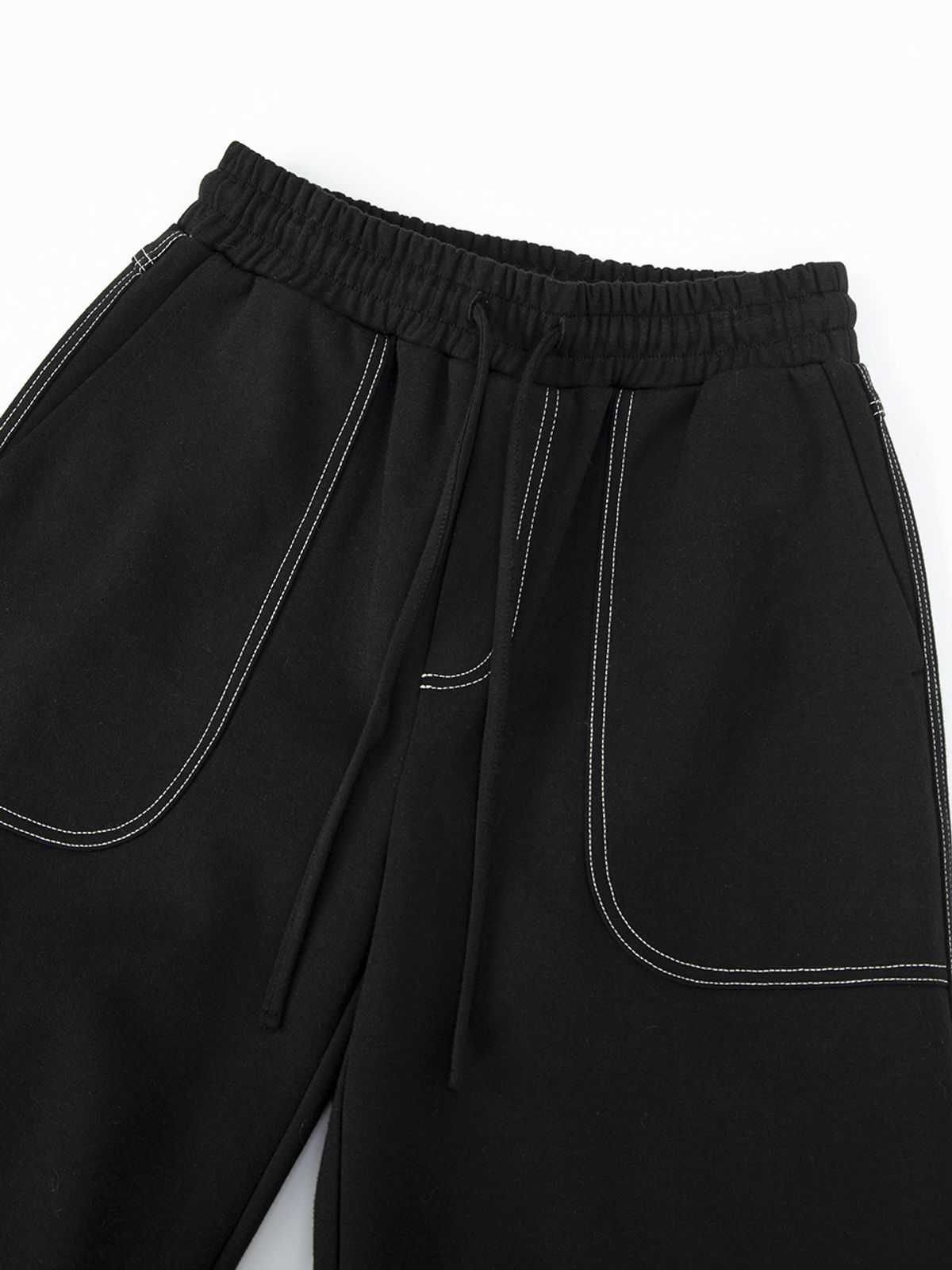 민더리(MEENDERI) ROUND POCKET JOGGER PANTS - BLACK