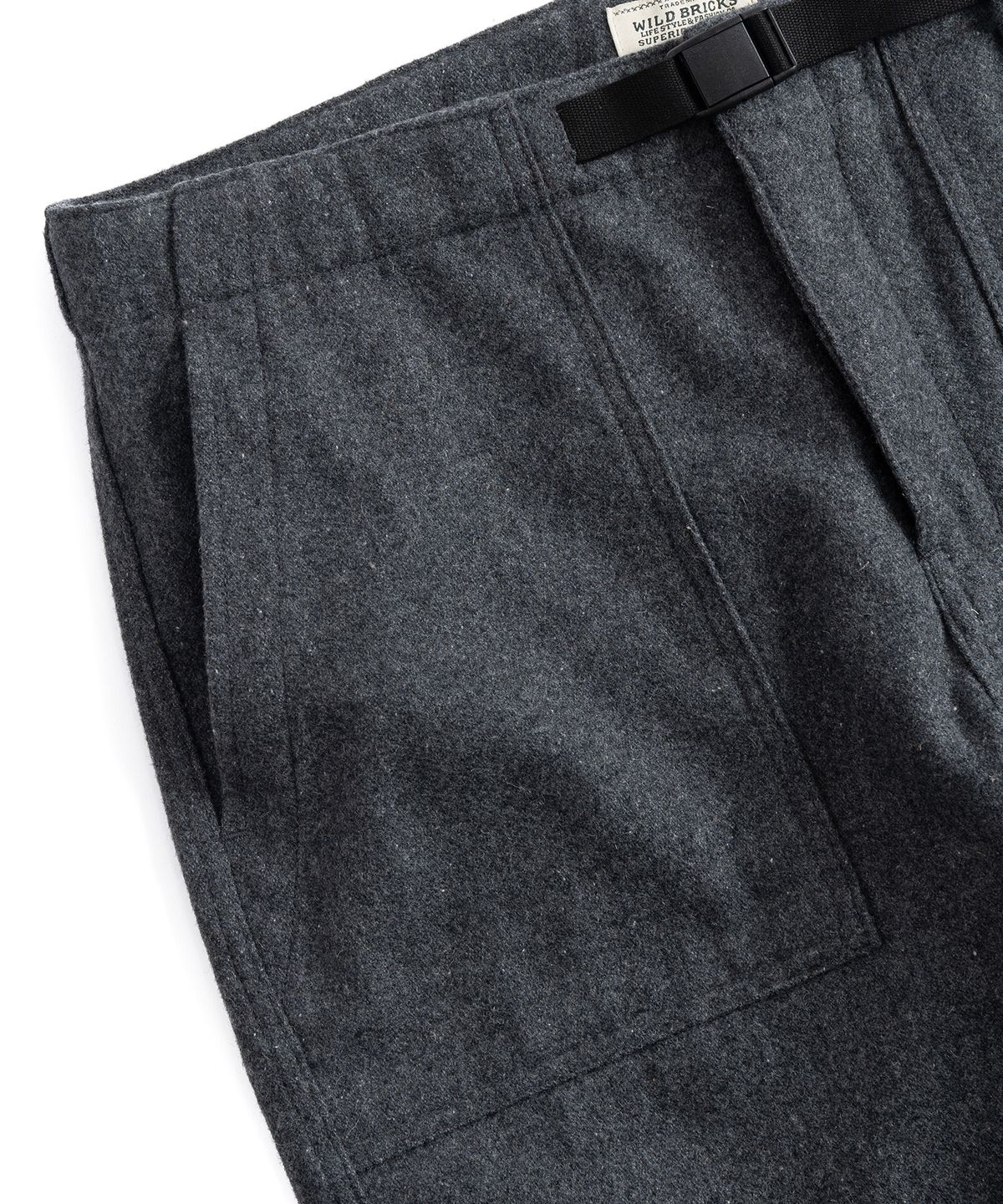 와일드 브릭스(WILD BRICKS) BS BELTED FATIGUE PANTS (grey)