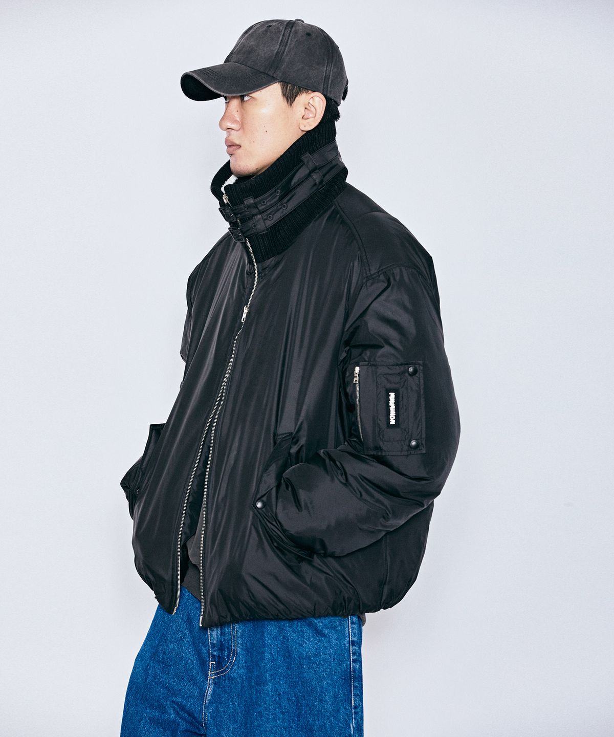 밀리밀리언(MILLIMILLION) MUDSTONE PUFFER JACKET J12 BLACK