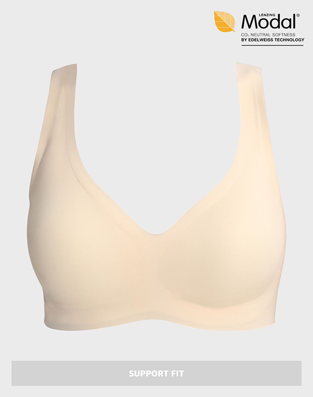 알브이디(RVD) 36g 라이트 모달 서포트 심리스 브라탑 (누드)