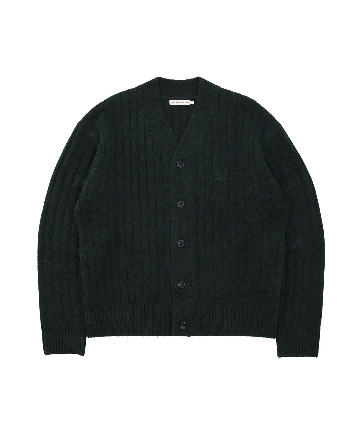 나우앤투모로우(NOWANDTOMORROW) RIB V-NECK CARDIGAN [3 COLOR]