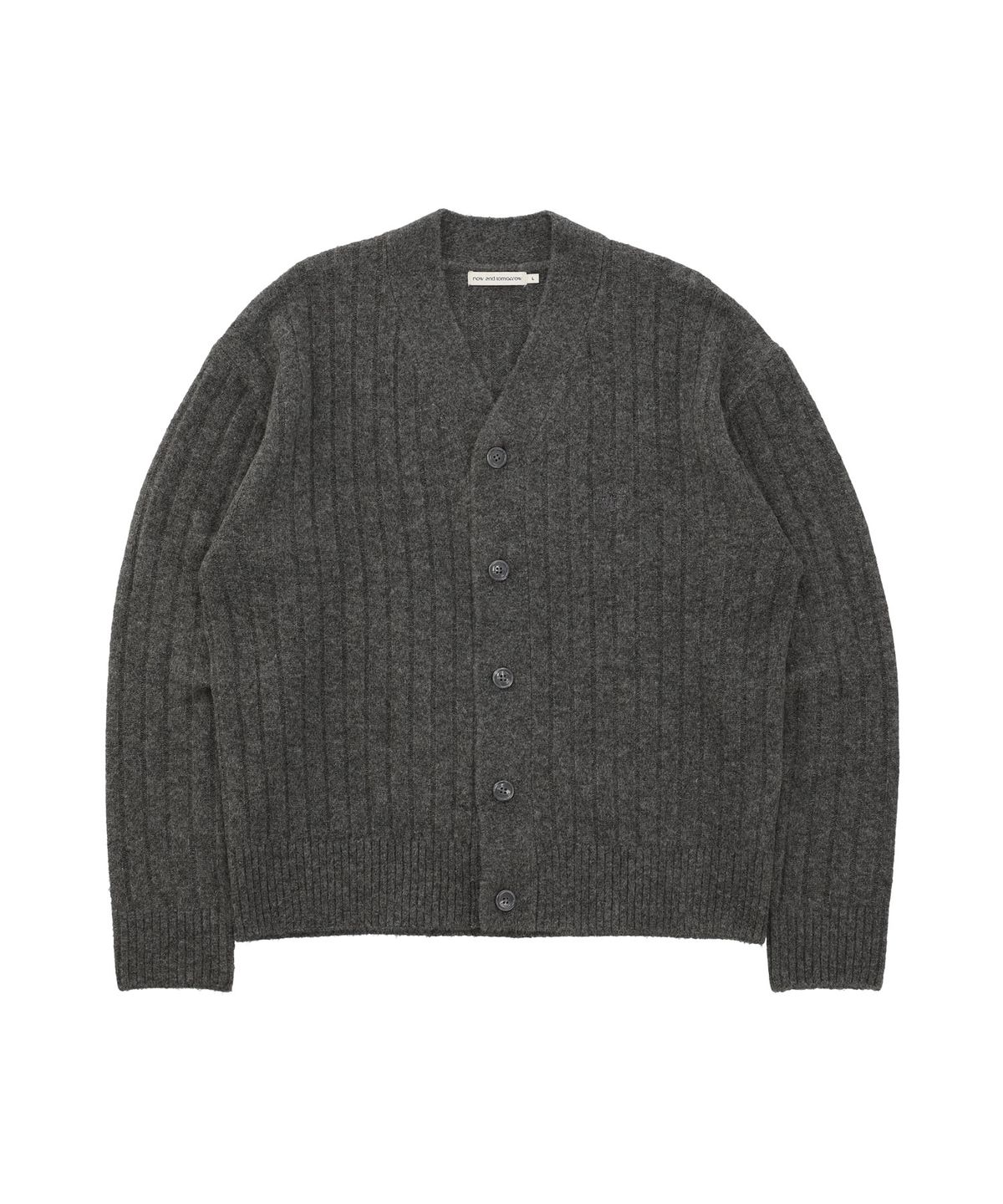 나우앤투모로우(NOWANDTOMORROW) RIB V-NECK CARDIGAN [3 COLOR]