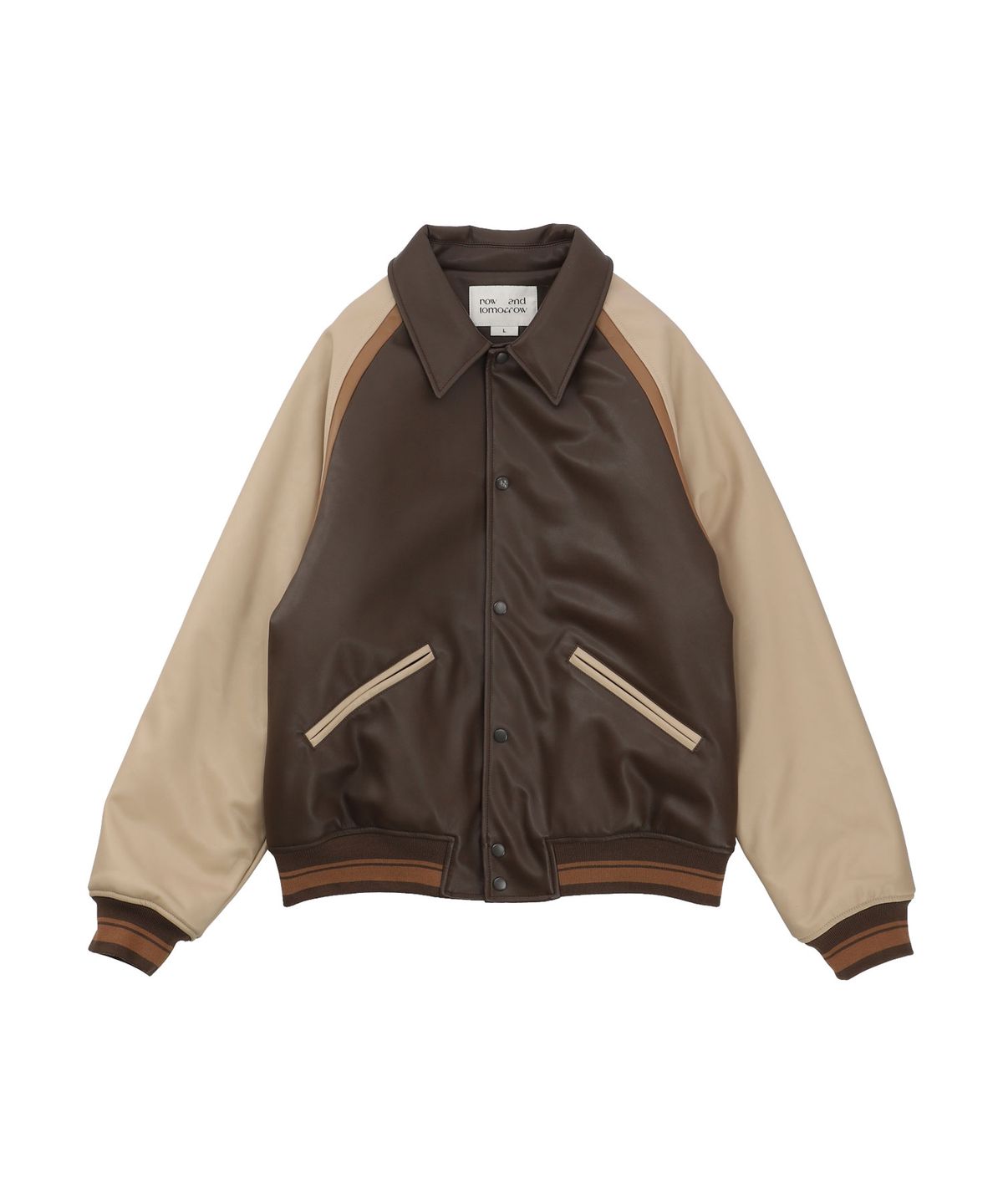 나우앤투모로우(NOWANDTOMORROW) LEATHER VASITY JUMPER [2 COLOR]