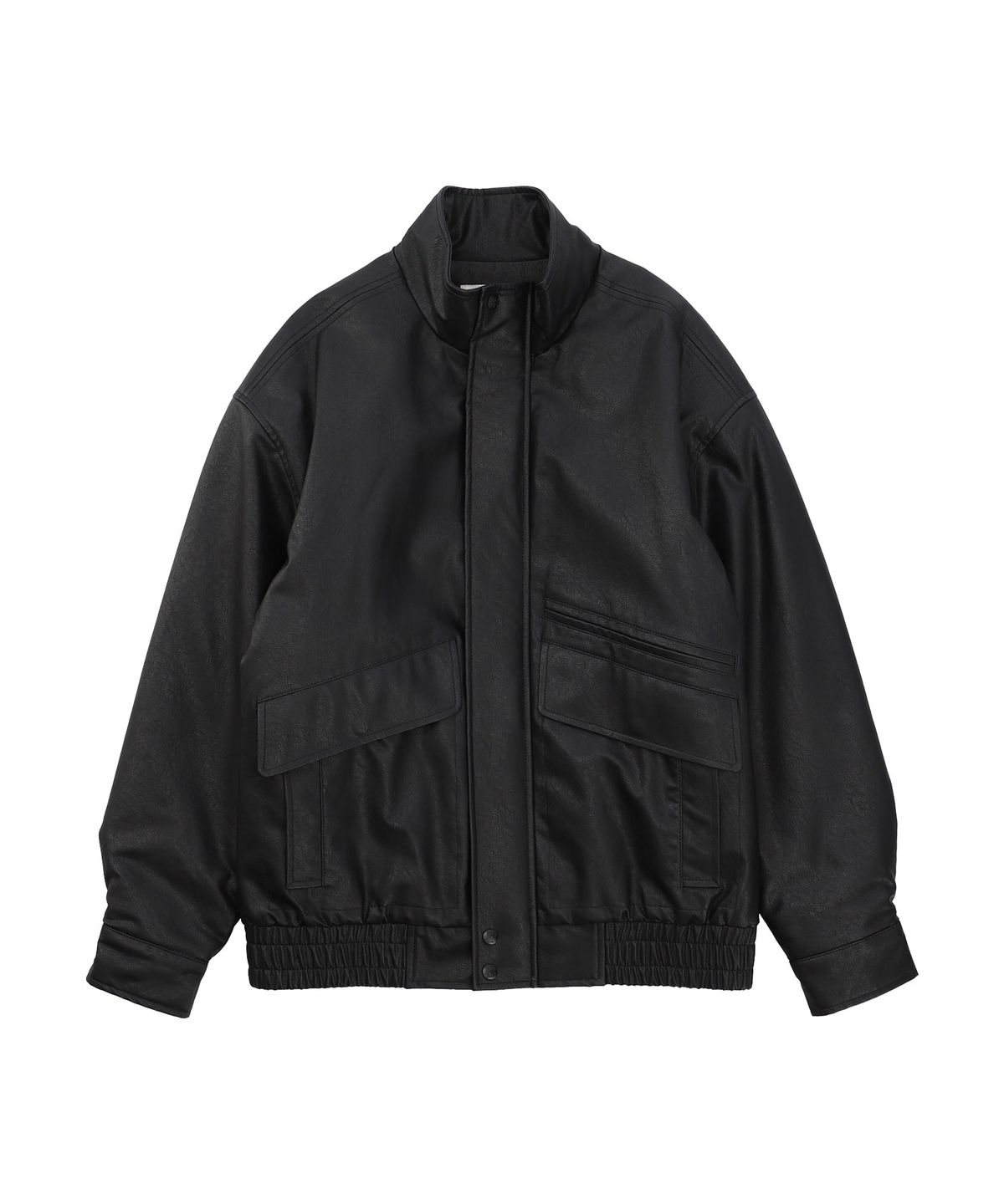 나우앤투모로우(NOWANDTOMORROW) LEATHER JUMPER [2 COLOR]