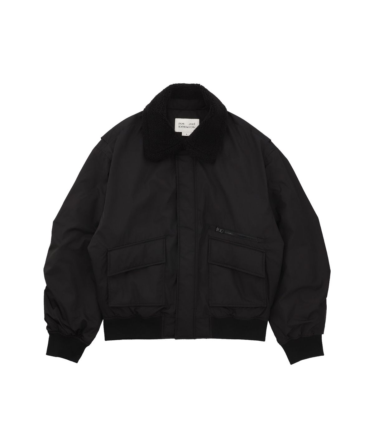 나우앤투모로우(NOWANDTOMORROW) COLLAR PADDED JUMPER [2 COLOR]