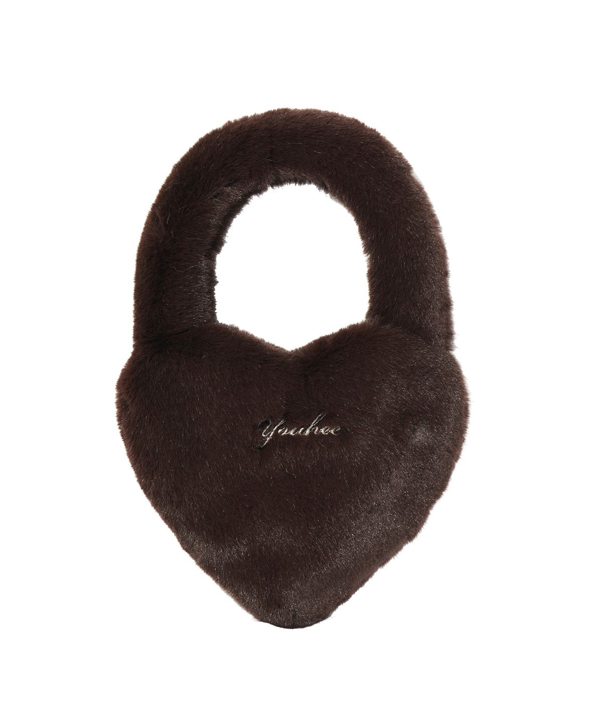 유희(YOUHEE) YOUHEE FUR HEART MINI BAG IVORY