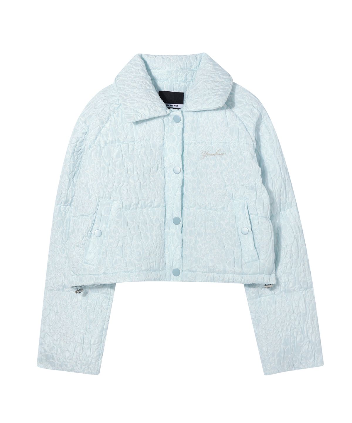 유희(YOUHEE) YOUHEE FLOWER CROP DOWN JUMPER SKY BLUE