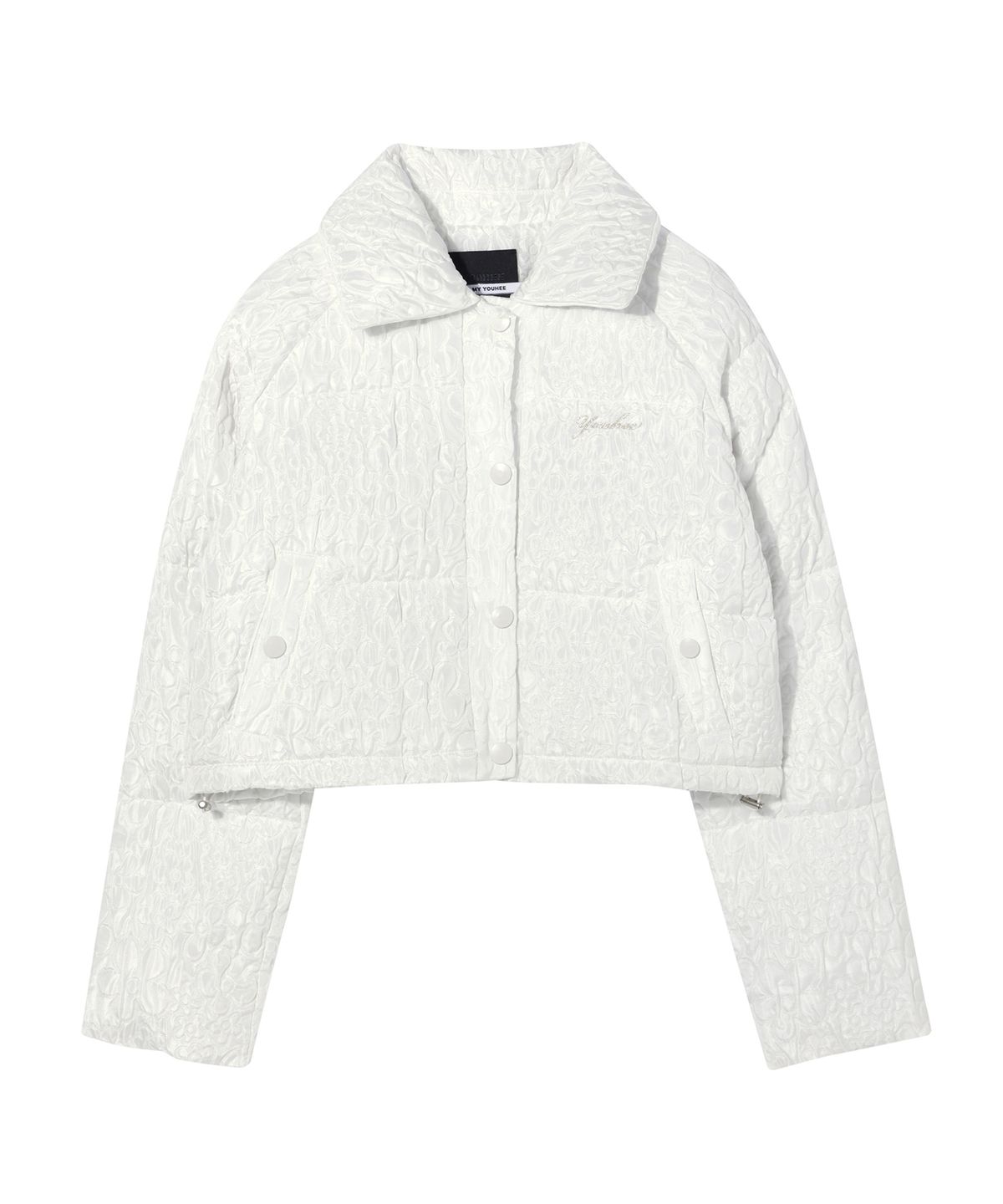 유희(YOUHEE) YOUHEE FLOWER CROP DOWN JUMPER WHITE