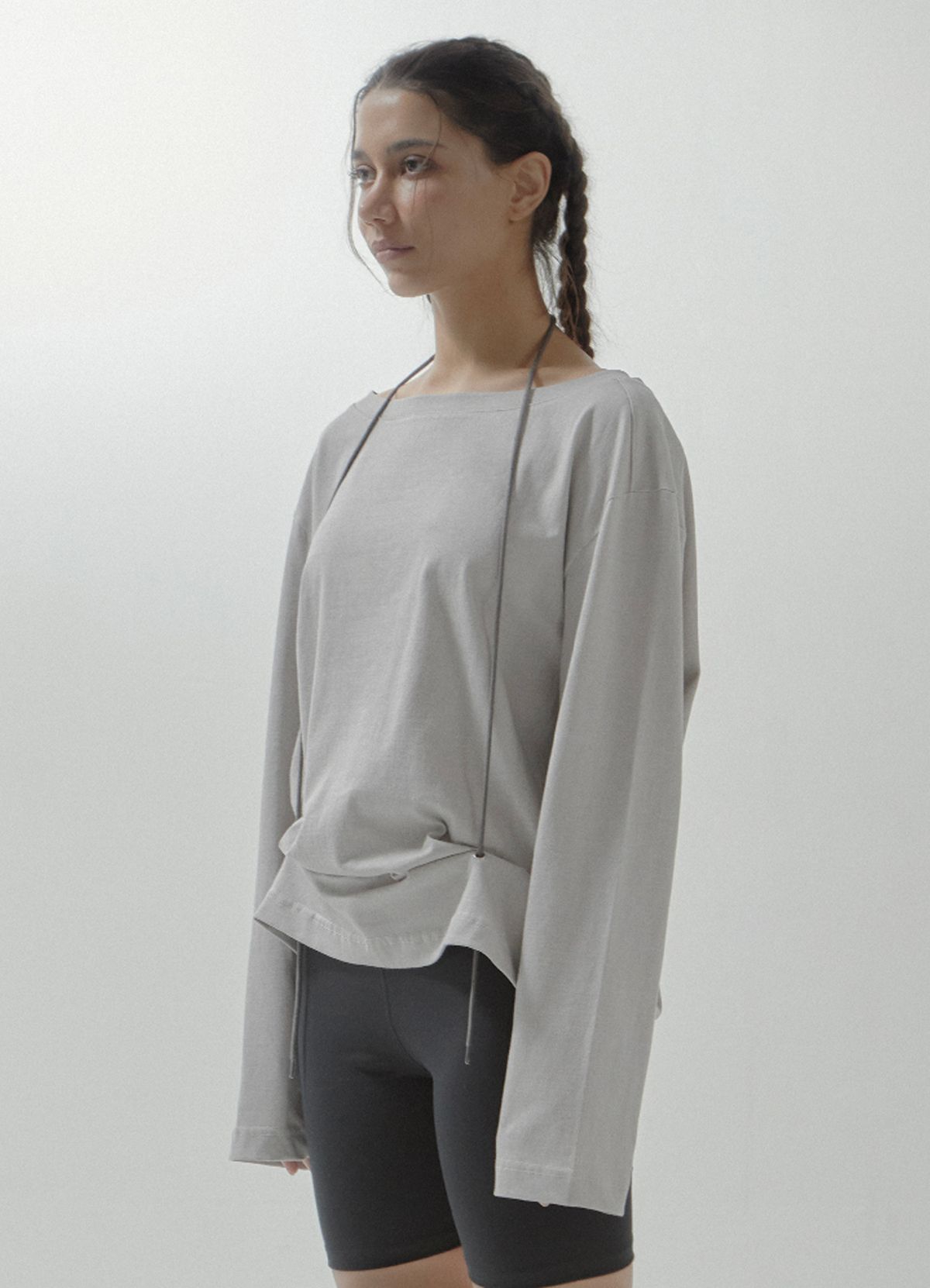 세니크(SENIK) Champs string long sleeve - Light grey