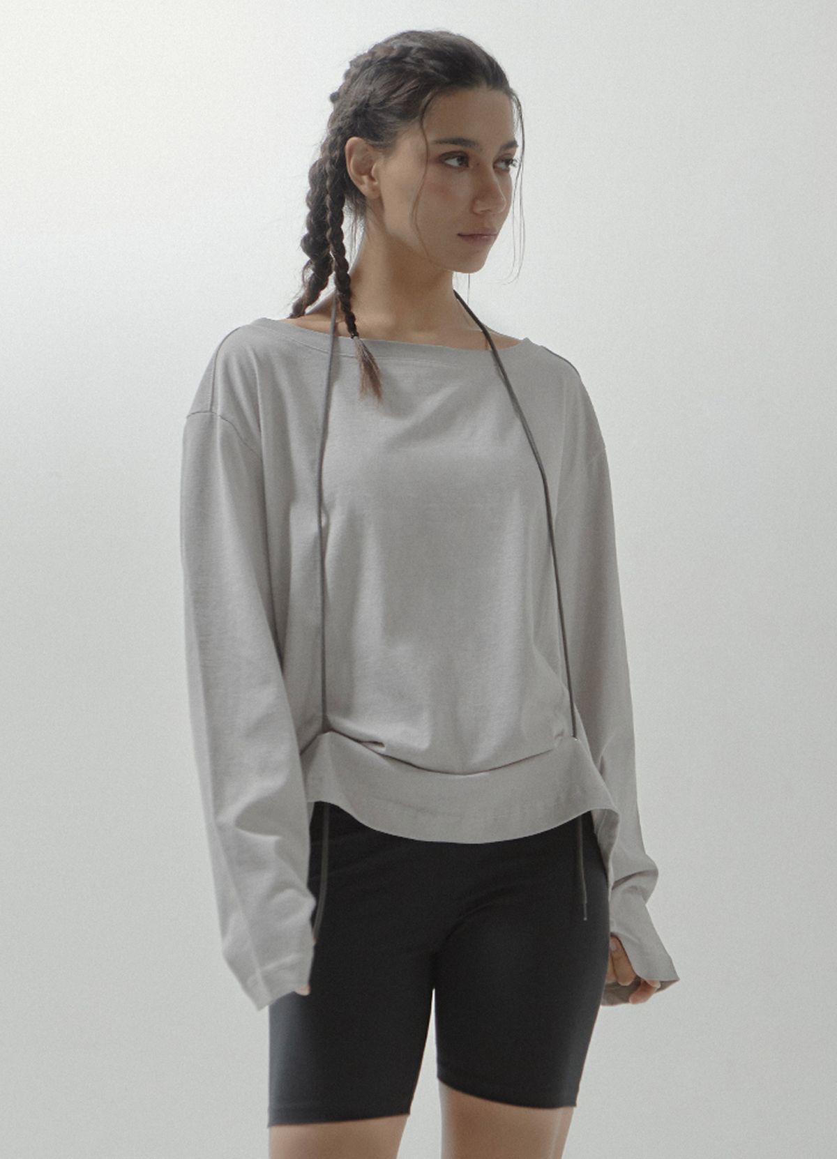 세니크(SENIK) Champs string long sleeve - Light grey