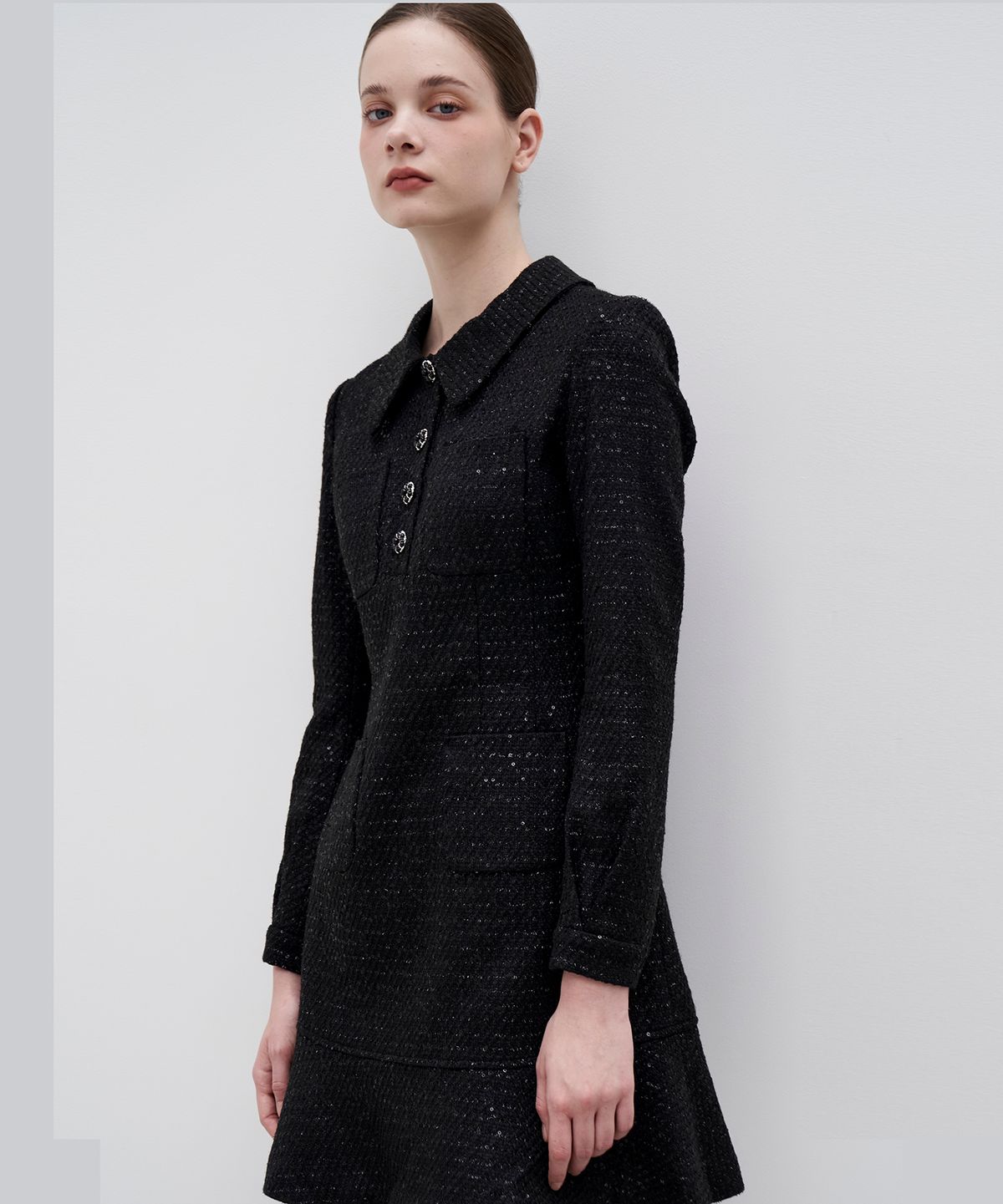 쥴리앤칼라(JULIY&CALLA) 23FW 칼라77 컬렉터 알렉산더 원피스  블랙