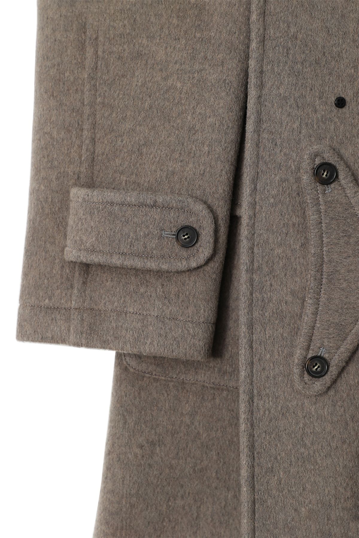 홀리선(HORLISUN) Longgrove Wool Hood Coat Melange Beige