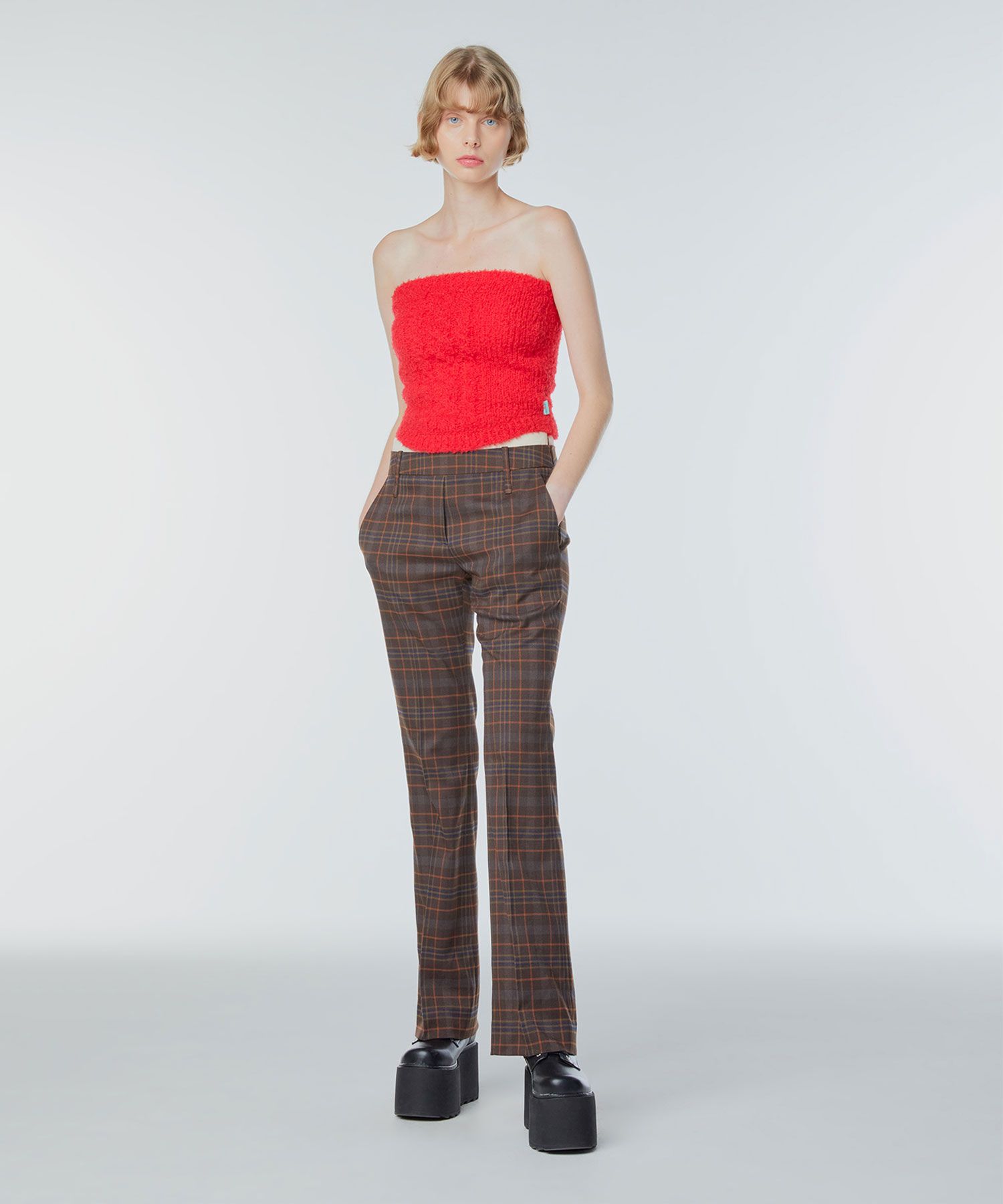 ★23SS★【INSTANTFUNK】★Ms Semi bootscut trouser.s★ MUSINSA | INSTANTFUNK layered bootcut pants
