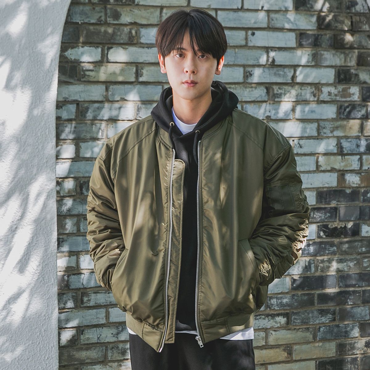앨빈클로(ALVINCLO) MA-1 후드 항공 점퍼 AZH898 (3 COLOR)