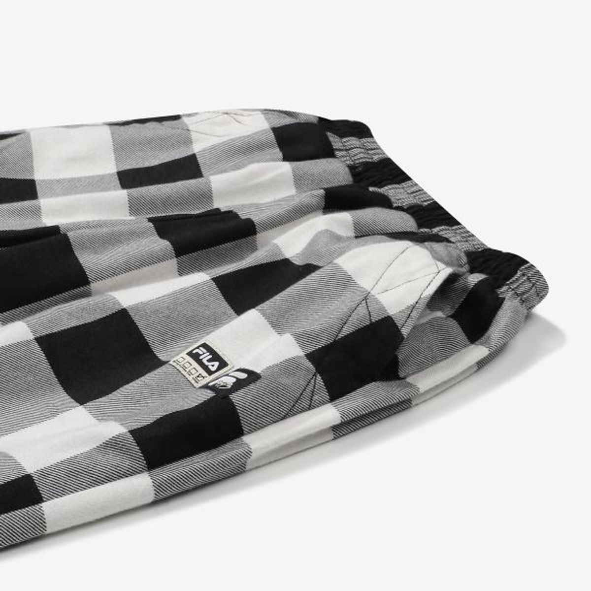 휠라 키즈(FILA KIDS) 어반 체크 플리스 겹팬츠(FK2PTF4503XLGY)