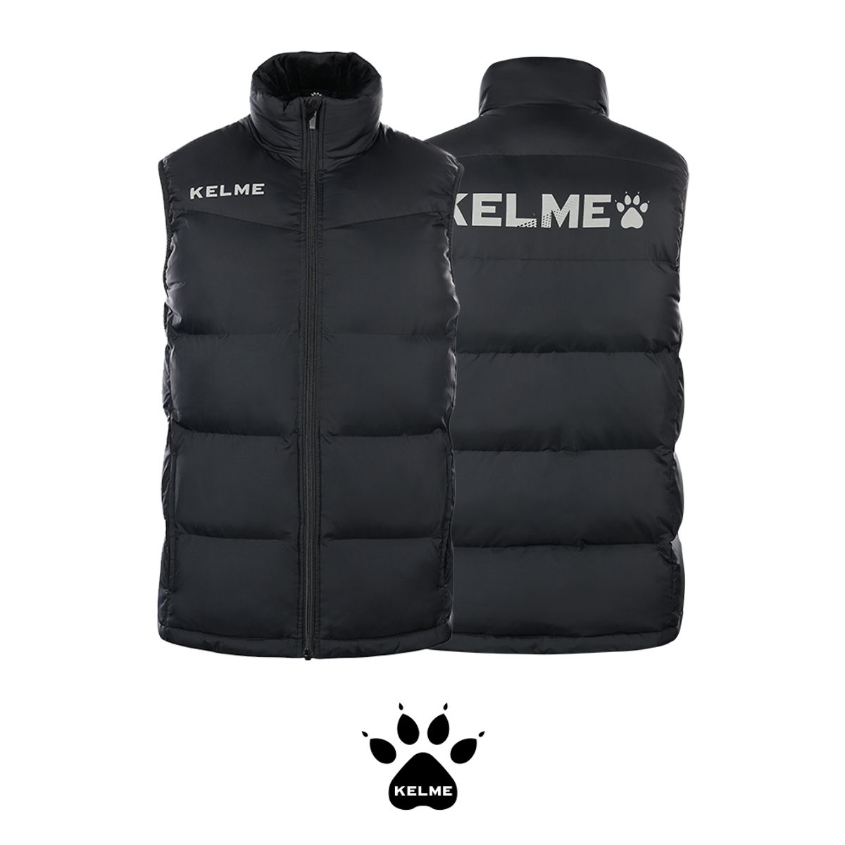 켈미(KELME) 8261MJ1007 스포츠 조끼 패딩 블랙