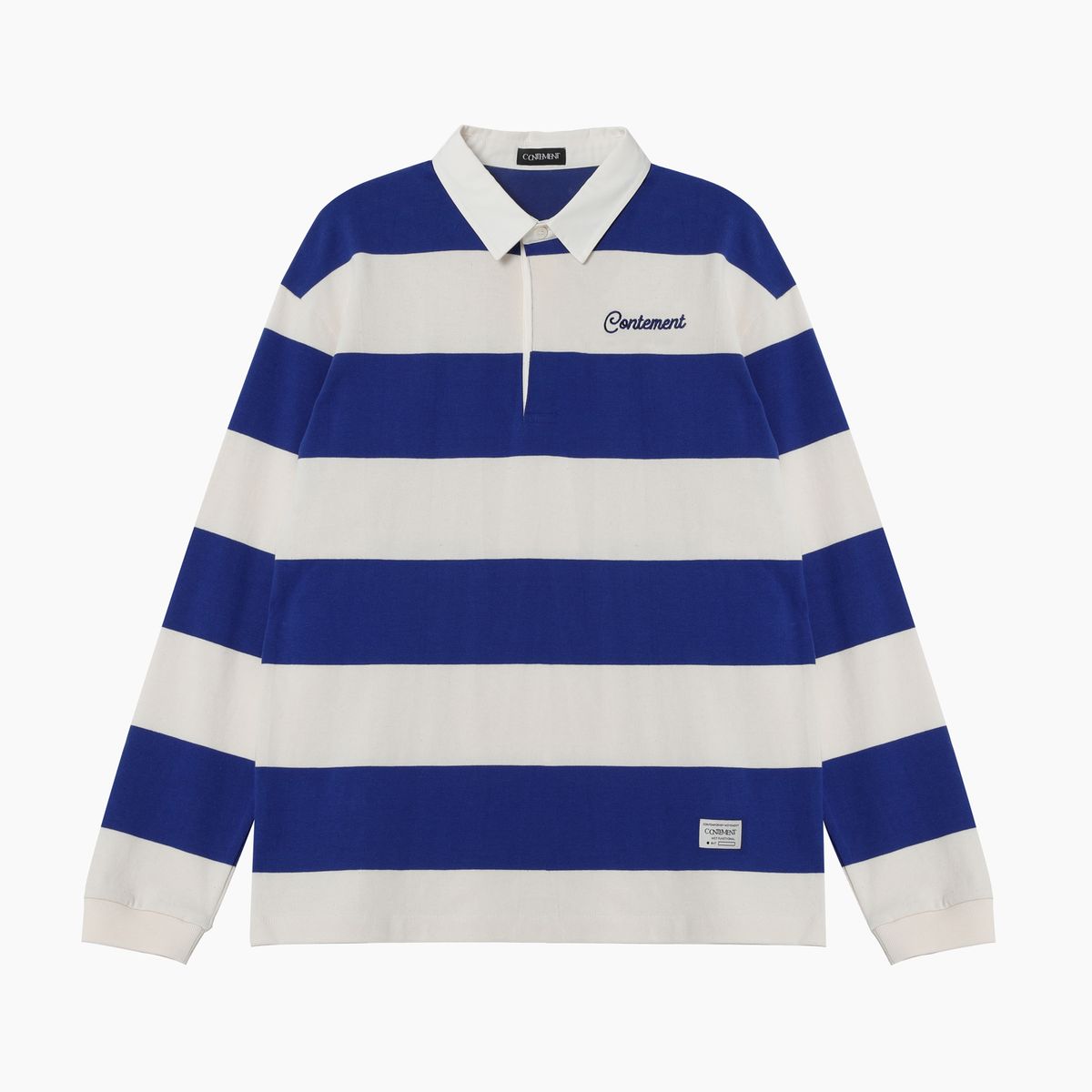 컨티먼트(CONTEMENT) TWO COLOR STRIPE POLO T-SHIRT