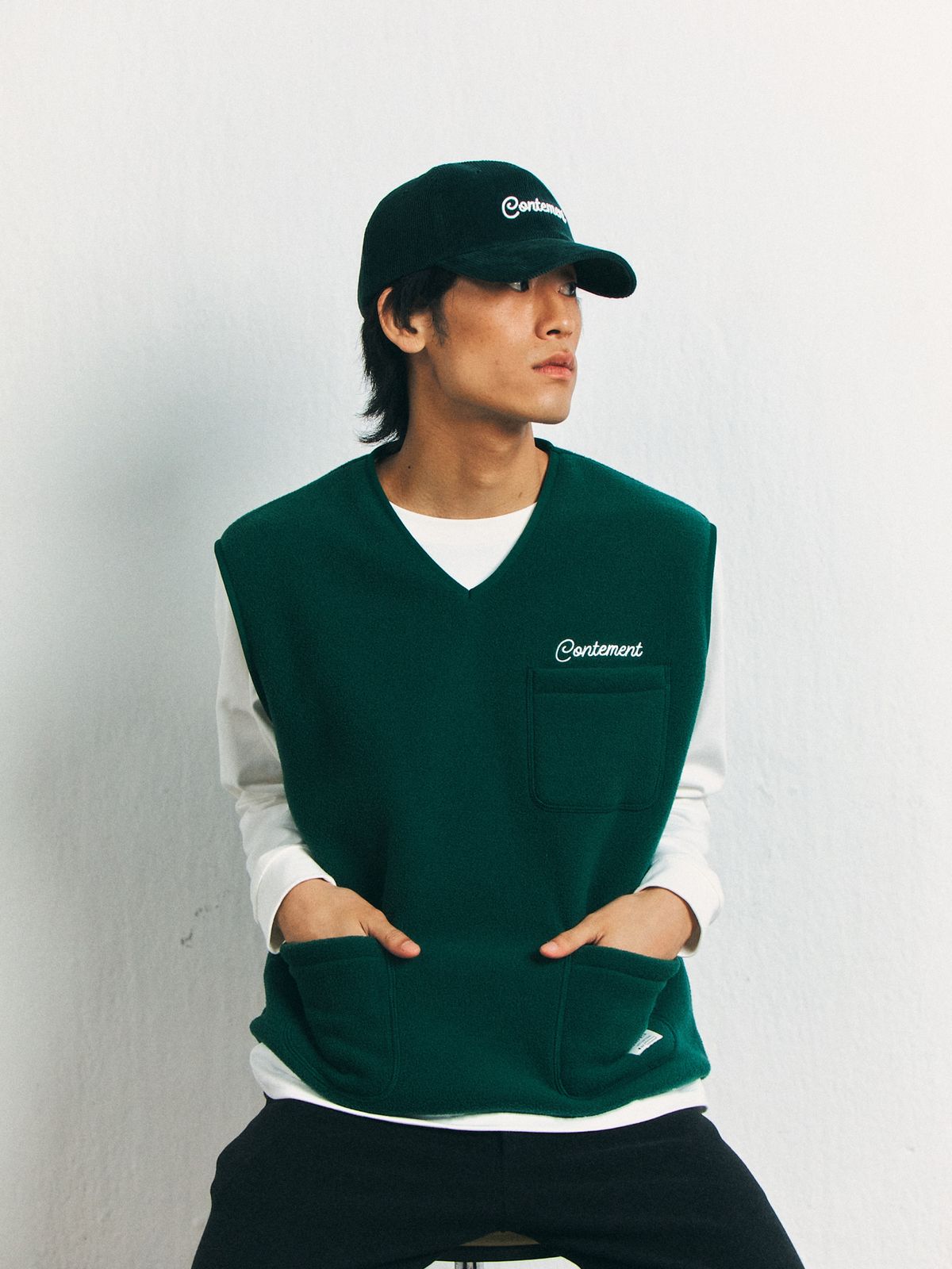 컨티먼트(CONTEMENT) POCKET FLEECE VEST