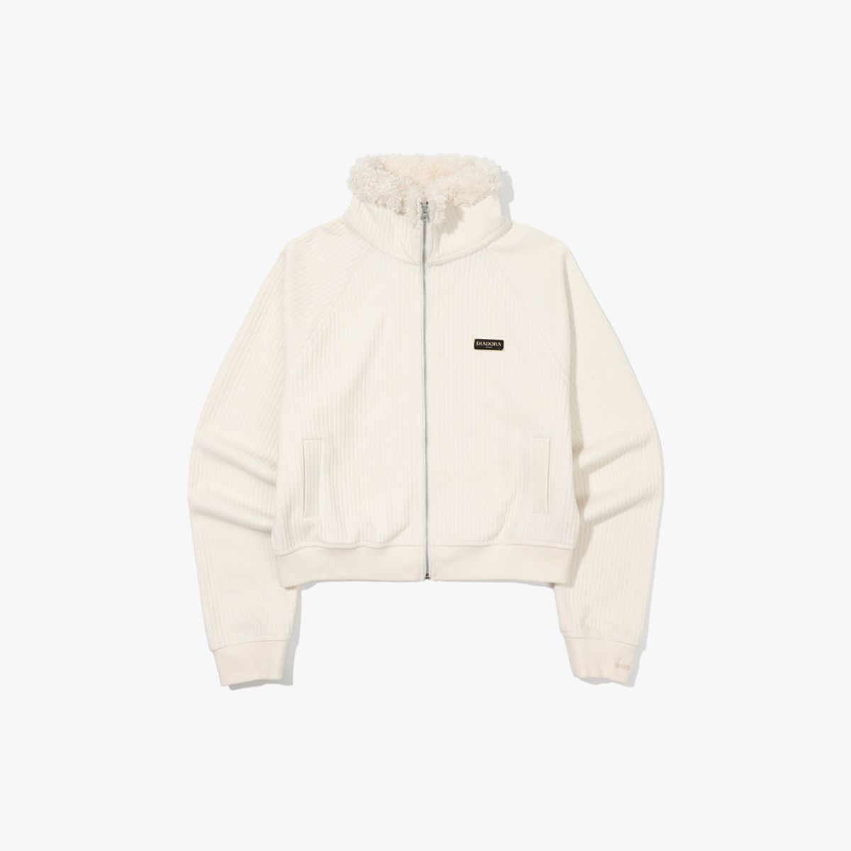 디아도라(diadora) 세일러카라 립 트레이닝 자켓 우먼 IVORY