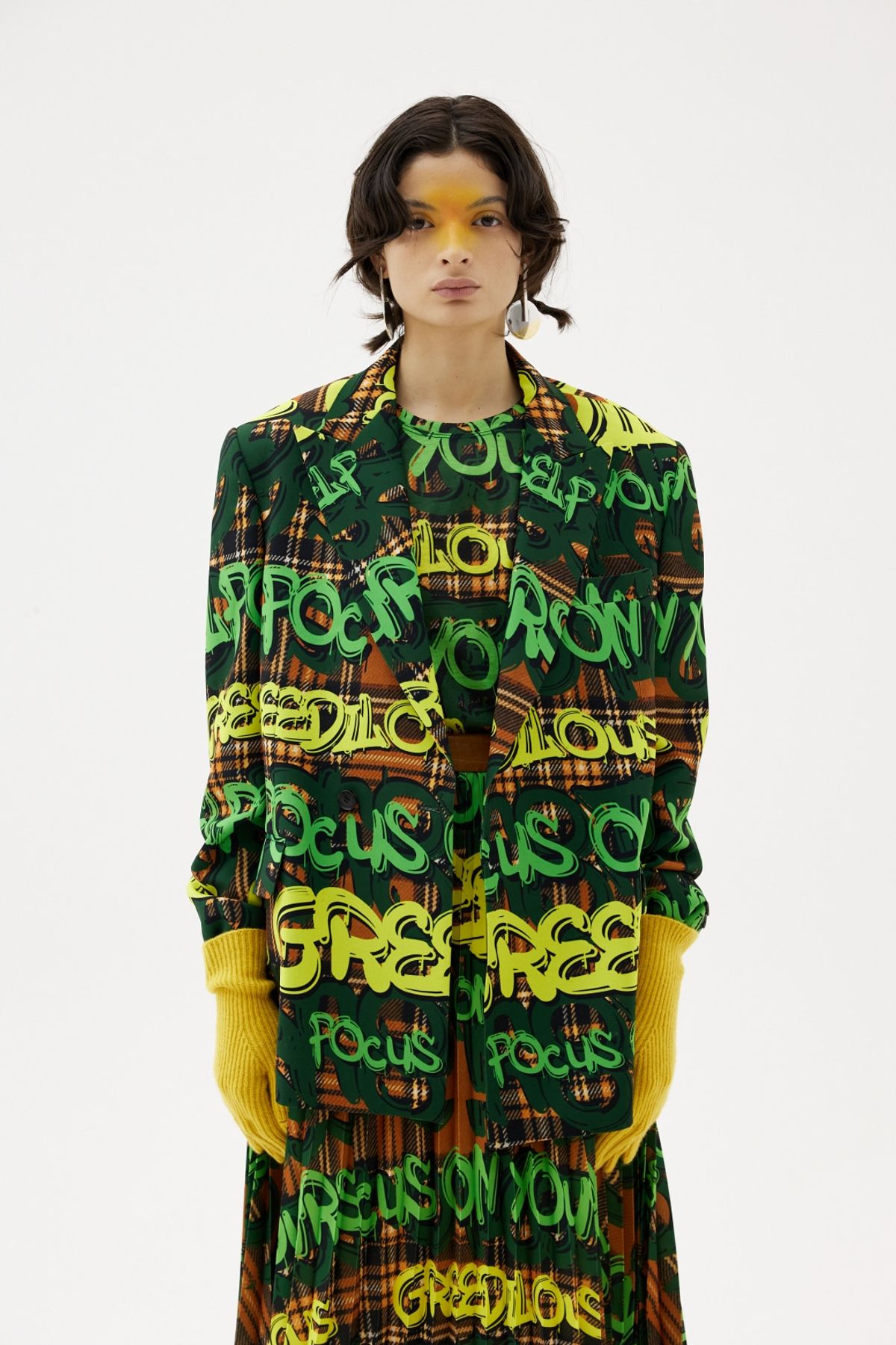 그리디어스(GREEDILOUS) Full Green Double-Breasted Blazer