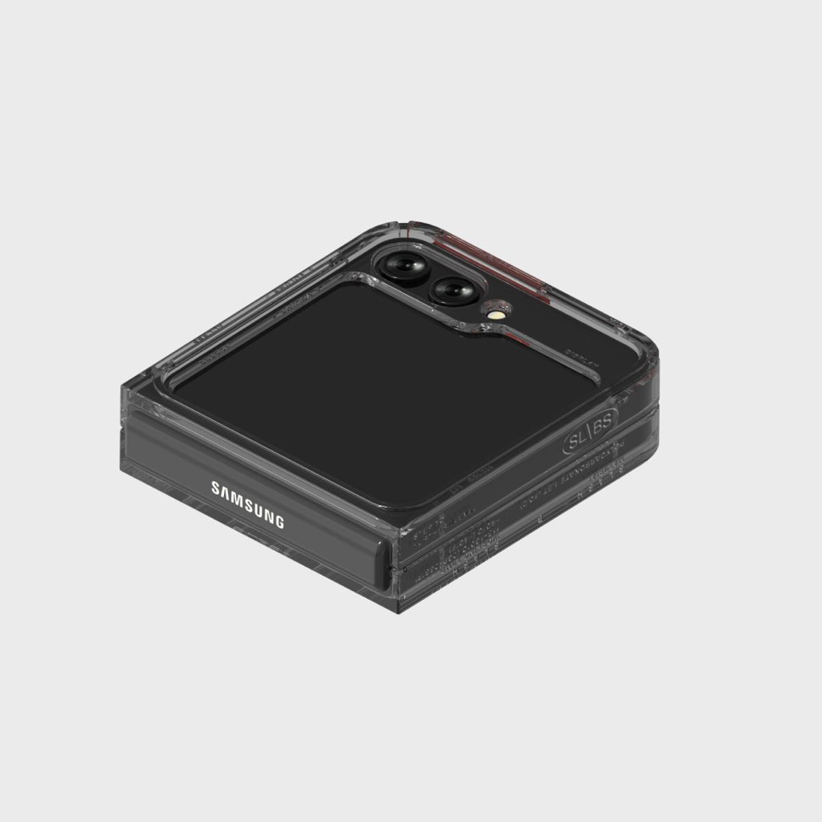 에스엘비에스(SLBS) SLBS 이상향 태그 플랫 케이스 블랙 for Galaxy Z Flip5