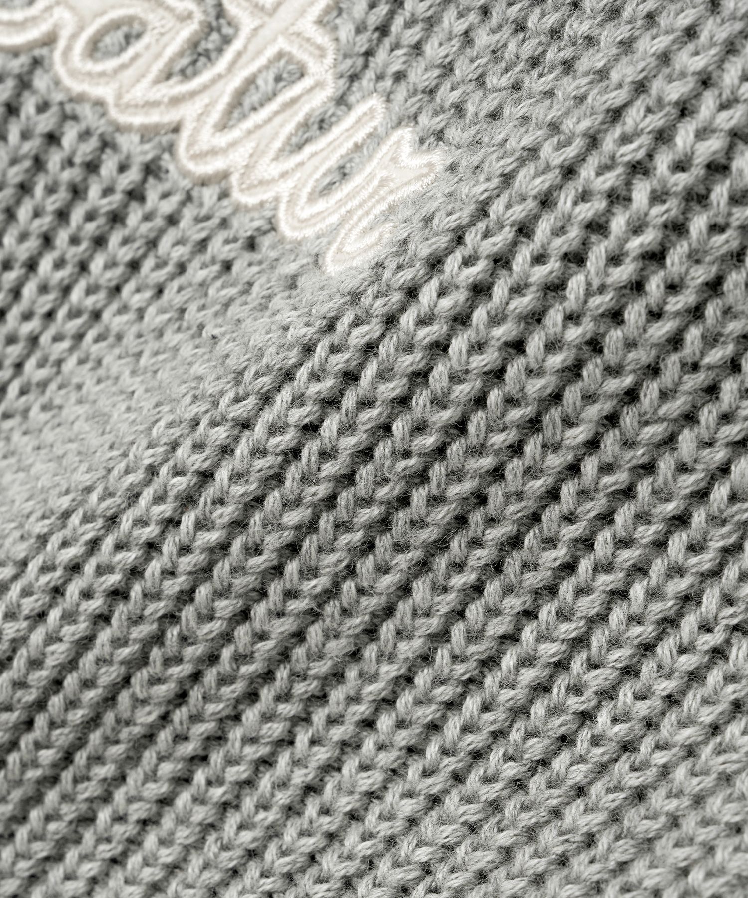 MUSINSA | SATUR (W) Applique Logo Cashmere Blend Hooded Knit