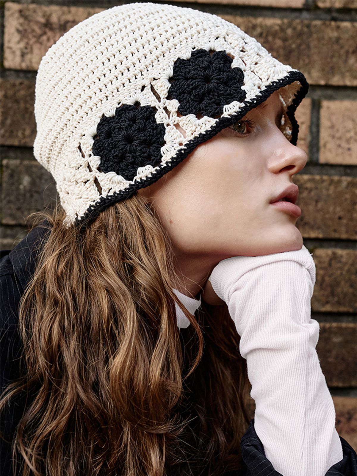 위메농(OUI MAIS NON) Brett handmade knit-hat
