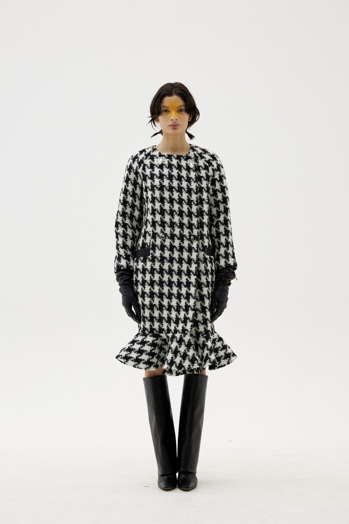 그리디어스(GREEDILOUS) Houndtooth Mermaid Tail Coat- Dress