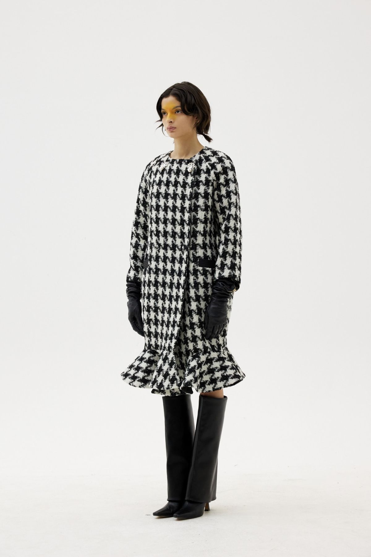 그리디어스(GREEDILOUS) Houndtooth Mermaid Tail Coat- Dress