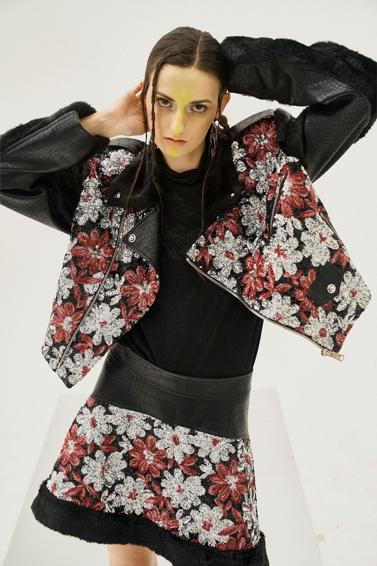 그리디어스(GREEDILOUS) Embroidered Motor-Cycle Jacket