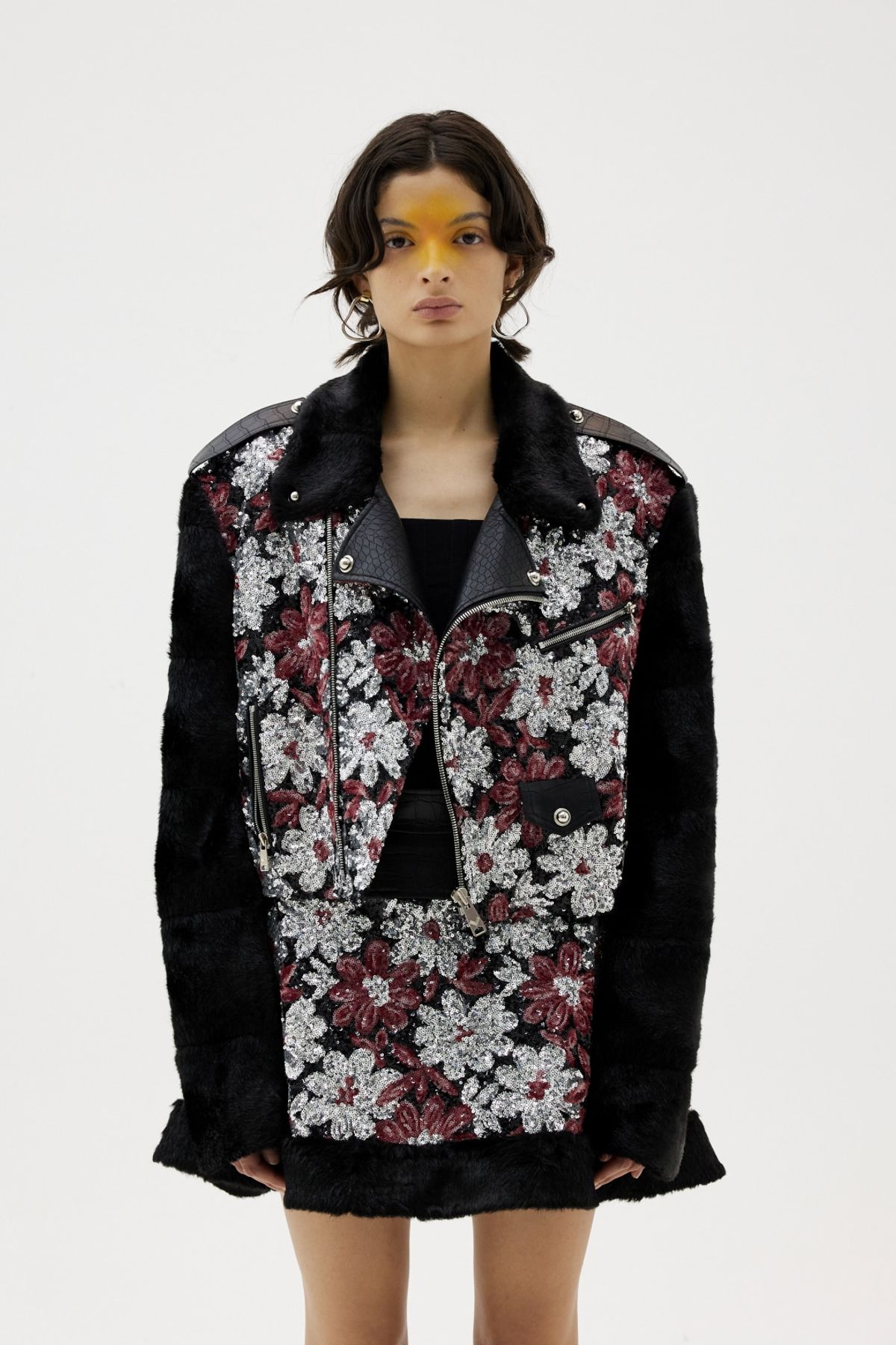 그리디어스(GREEDILOUS) Embroidered Motor-Cycle Jacket