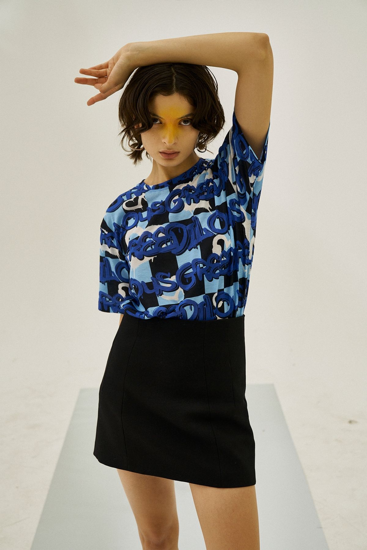 그리디어스(GREEDILOUS) Blue Logo Short Sleeve