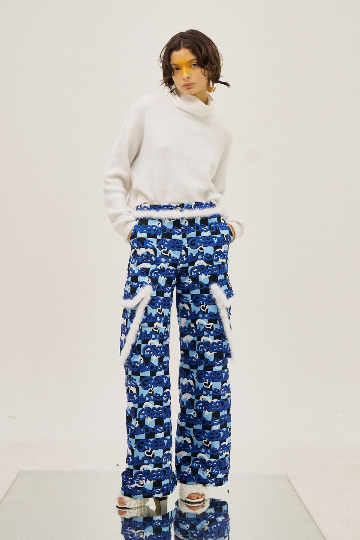 그리디어스(GREEDILOUS) Padded And Fur Trimmed Pants