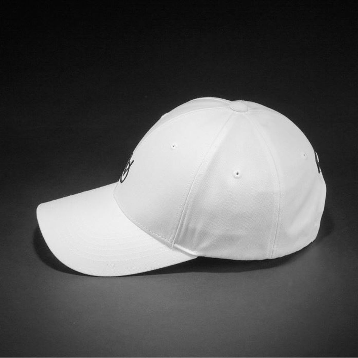빈스모크(VINSMOKE) OV Small Logo White 볼캡 HARD FIT