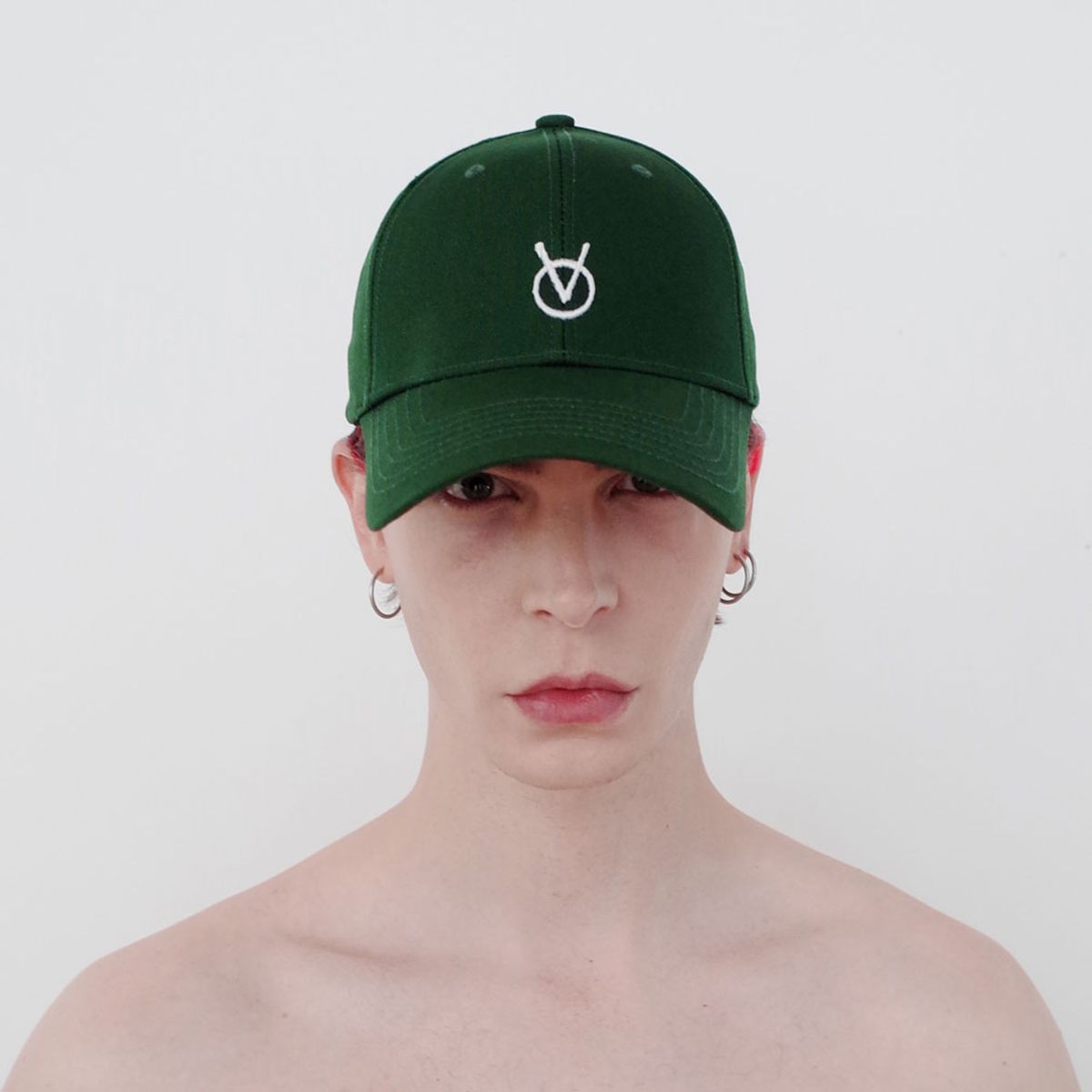 빈스모크(VINSMOKE) OV Small Logo GREEN 볼캡 HARD FIT