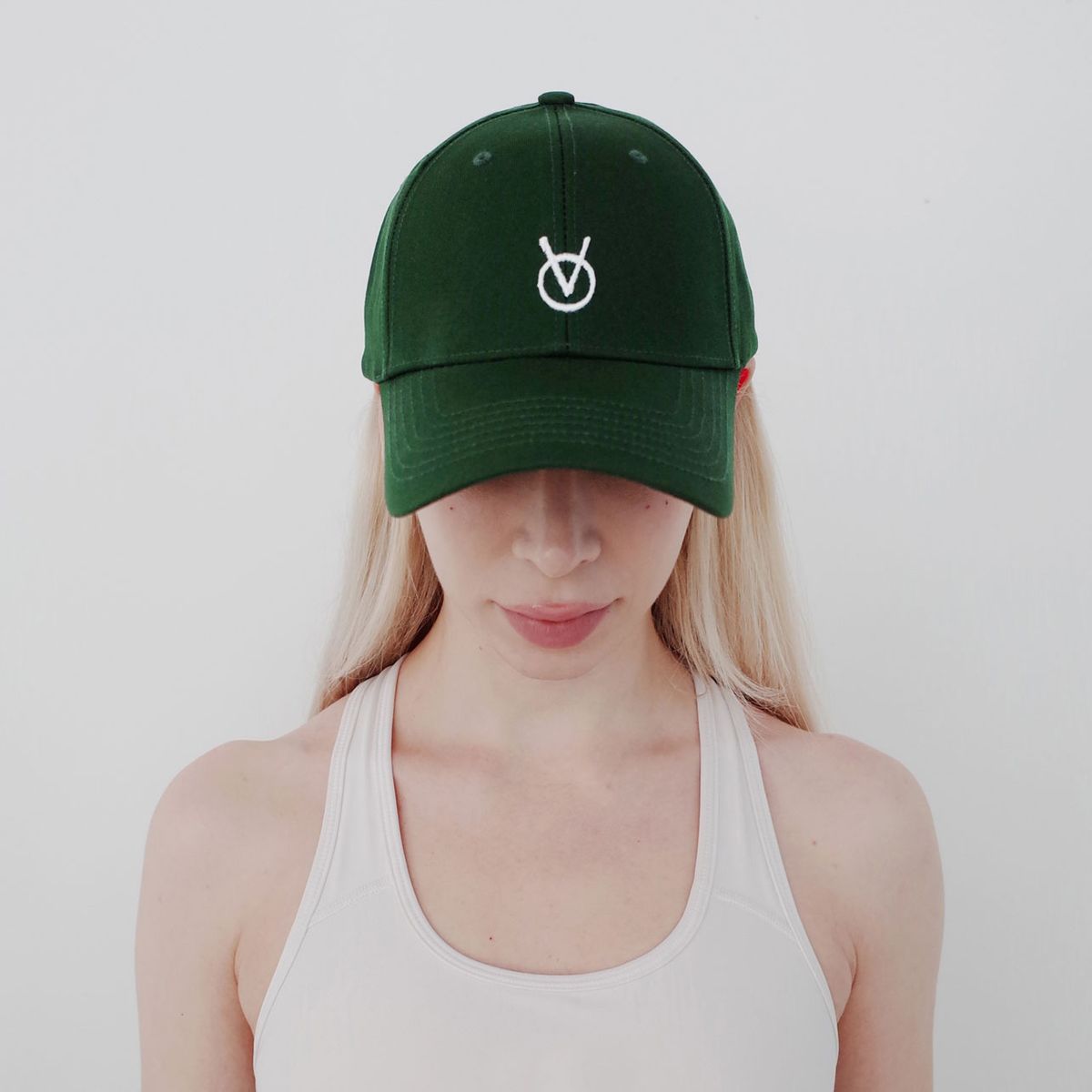 빈스모크(VINSMOKE) OV Small Logo GREEN 볼캡 HARD FIT