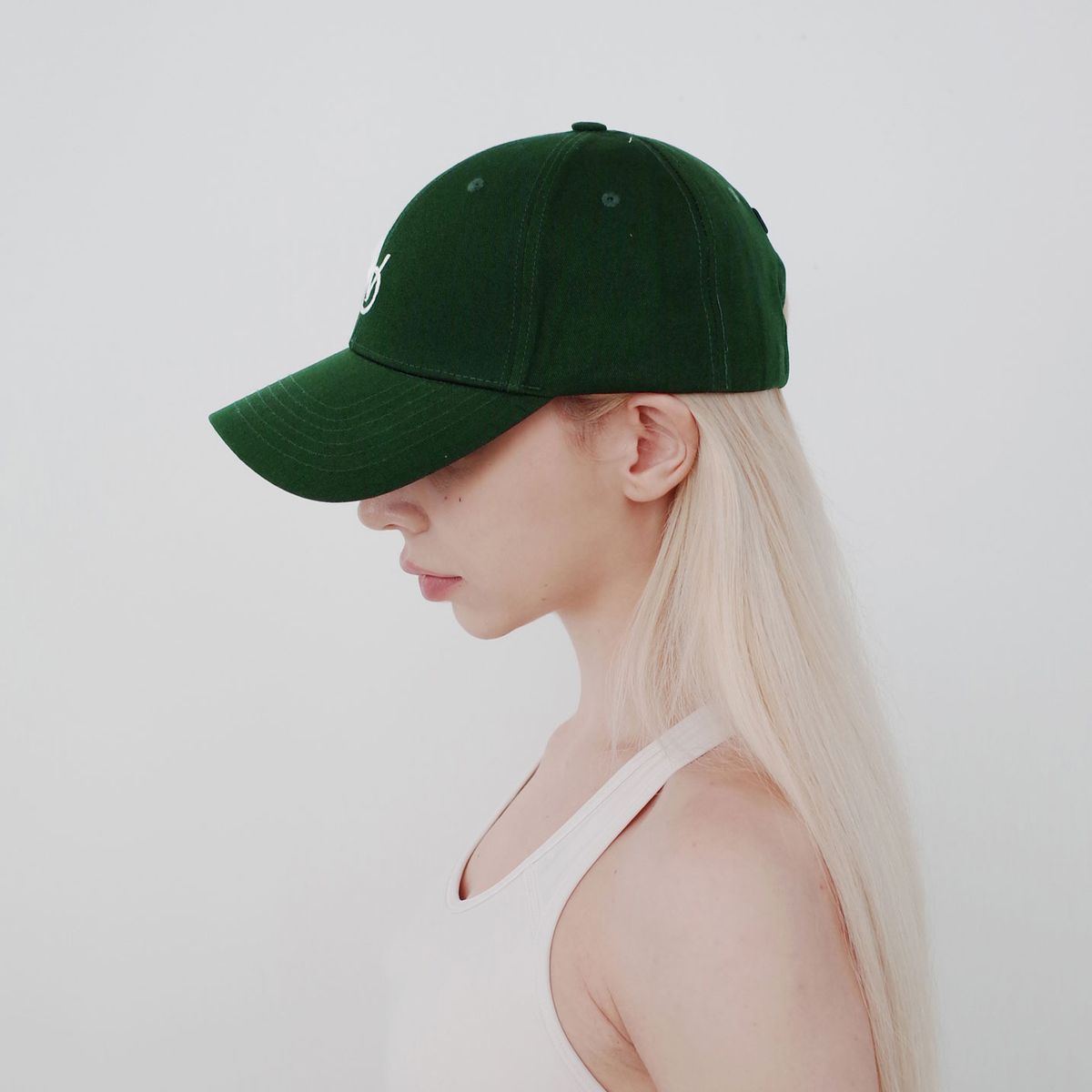 빈스모크(VINSMOKE) OV Small Logo GREEN 볼캡 HARD FIT