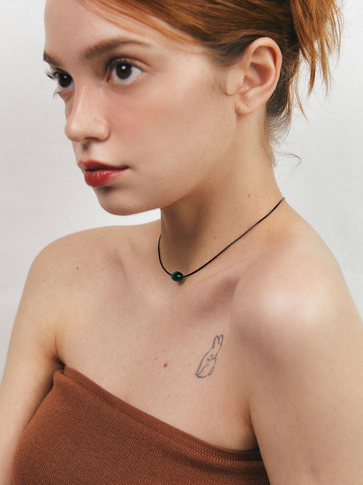 애플파이오더(APPLE PIE ORDER) Candy Leather Choker.(2color)
