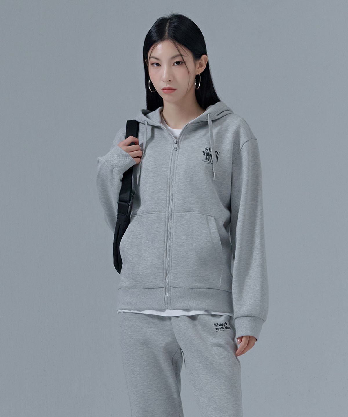 체이스컬트(CHASECULT) 공용 기모 후드 집업-CFZU4307C0B