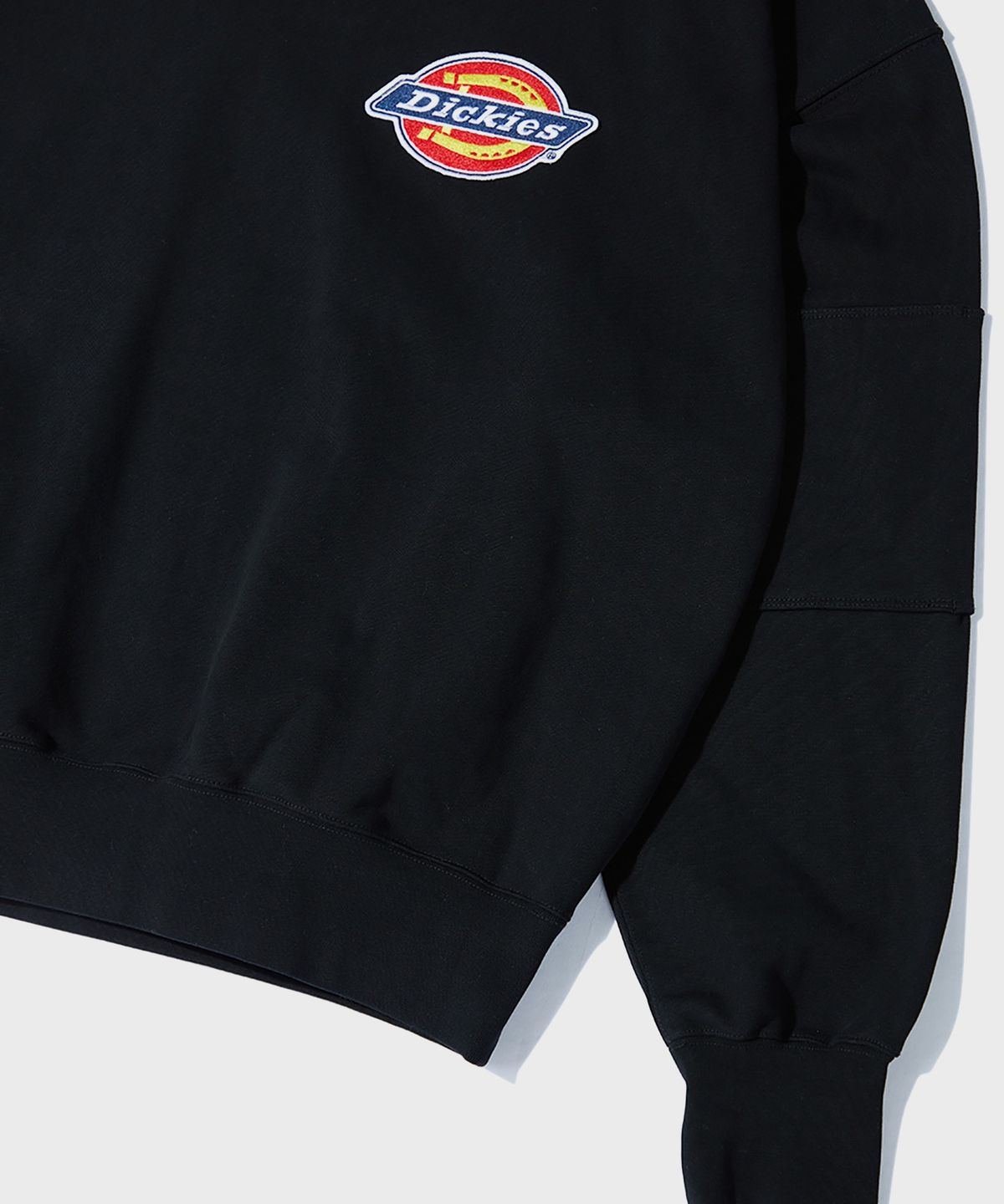 디키즈(DICKIES) 아이코닉 로고 더블 엘보우 스웻셔츠 Black