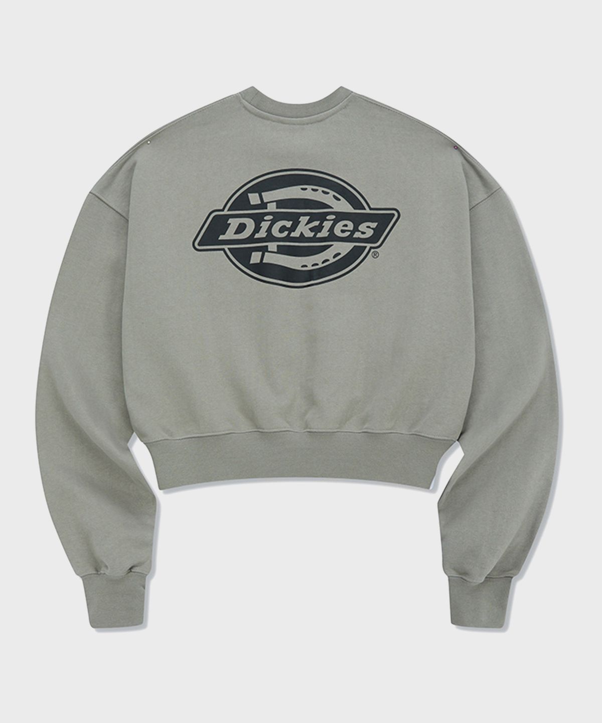 디키즈(DICKIES) 아이코닉 로고 크롭 스웨트셔츠 Gray
