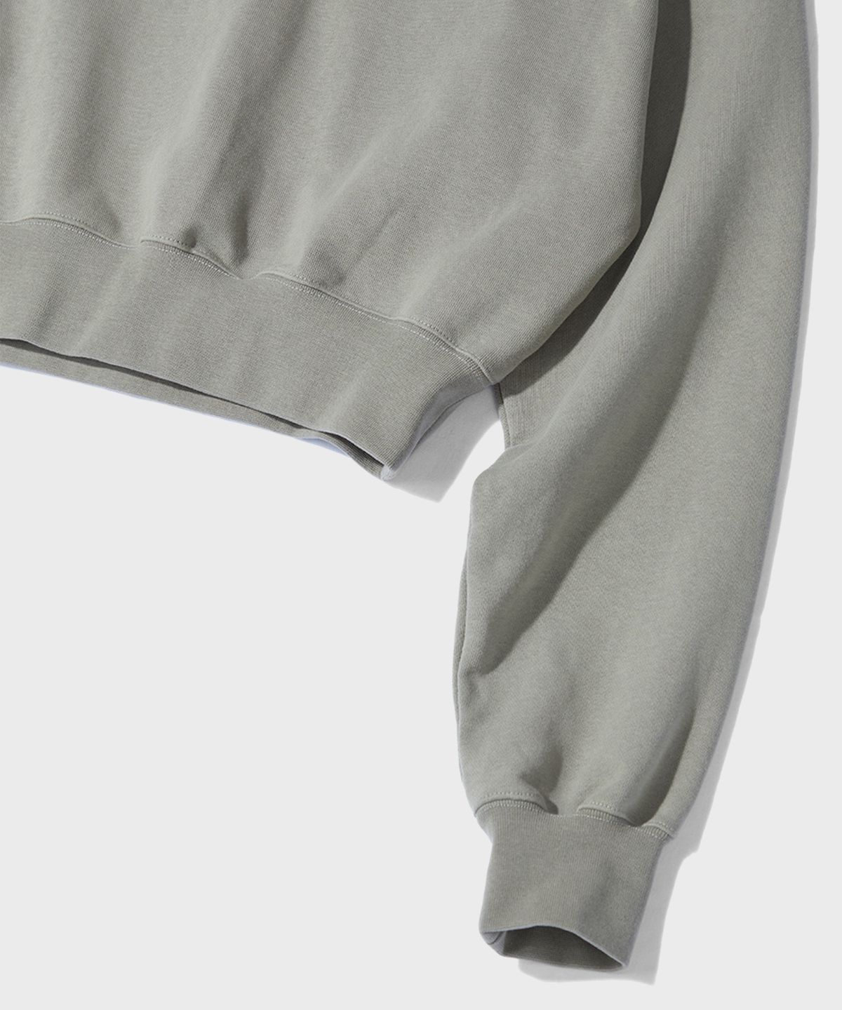 디키즈(DICKIES) 아이코닉 로고 크롭 스웨트셔츠 Gray